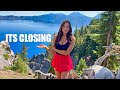 Crater Lake They Re CLOSING It Truck Camping In My Ford F250 Camper