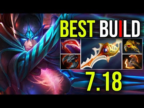 [Phantom Assassin] BEST ITEMS BUILD in 7.18 (Divine Rapier) by Aui2000 | Dota 2 FullGame