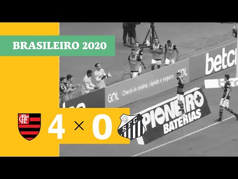 Mais um do Gabigol! Gabriel, em outro pênalti, faz o quarto gol do Flamengo contra o Santos