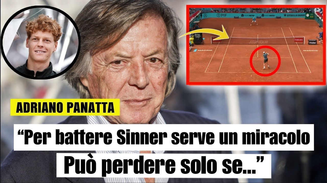 🎾🔥 SINNER DOMINA ANCORA E PANATTA SCATENA IL WEB: “PER BATTERLO DEVONO SPERARE IN SUPPLÌ E MOZZARELLE!”
