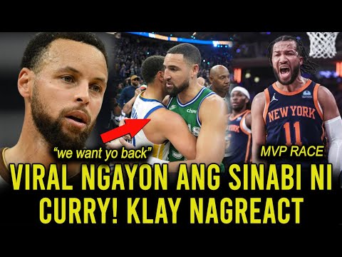 SUMAGOT SI KLAY SA VIRAL NA SINABI NI STEPH CURRY KAY KLAY! MVP RACE! SGA NAUNGUSAN NA SA NO.1 SPOT!