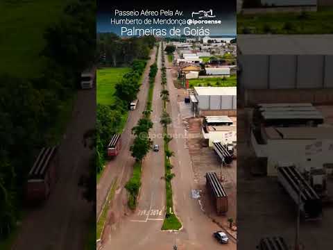 PALMEIRAS DE GOIÁS, PROJETO VISÃO AÉREA - AV. HUMBERTO DE MENDONÇA.