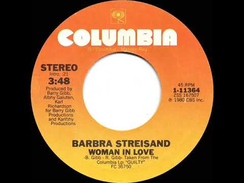 1980 HITS ARCHIVE: Woman In Love - Barbra Streisand (a #1 record--stereo 45)