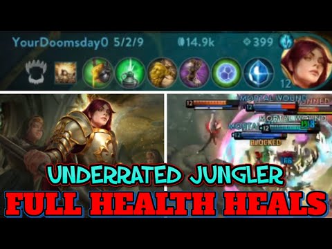 FULL HEALTH HEALS AND STUNS UNDERRATED GRACE JUNGLE - VAINGLORY 5V5 RANKED GAMEPLAY