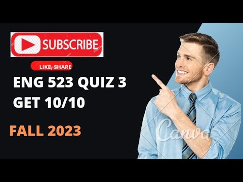 ENG 523 Quiz 3|| Discourse Analysis (eng 523) quiz 3 || Correct Solution 2024 #studyofvu