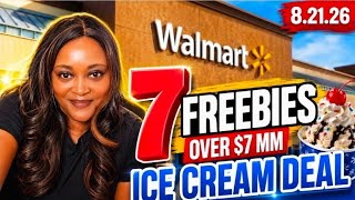 7 FREEBIES at Walmart?! 😱🍦 PLUS an AMAZING Ice Cream Deal over $7 MM?! 