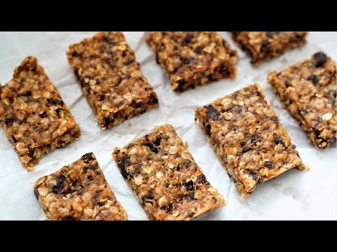 No-bake ENERGY bars || homemade peanut butter bars recipe