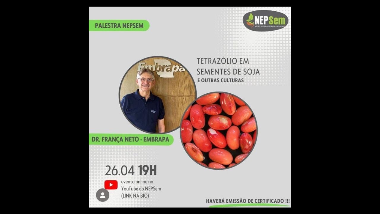 Tetrazólio em sementes de Soja e outras culturas