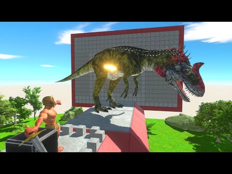 Achilles Shield Punch vs All Dinosaurs — Animal Revolt Battle Simulator