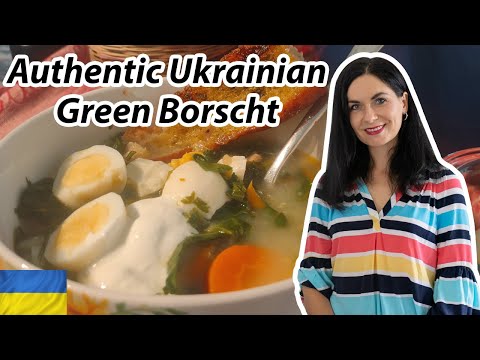 Authentic Ukrainian Green Borscht Recipe with Sorrel and Eggs