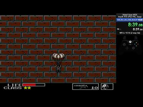 Metal Gear MSX, Any%, 19:04 RTA speedrun