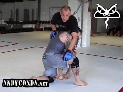 Double Leg Takedown in Andyconda Luta Livre