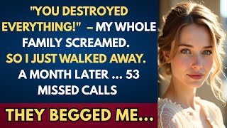 My Whole Family Blamed Me For Everything— So I Quietly Left and Cut Them Off. A Month Later,..