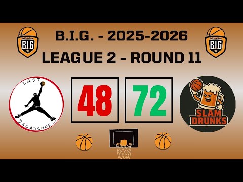 Last Decadance 48-72 Slam Drunks (Round11-League2-09/01/2026)