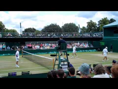 Wimbledon 2011: Johan Kriek & Kevin Curren vs Mansour Bahrami & Andrew Castle - 1st set