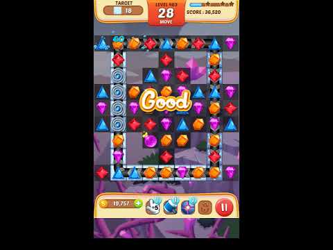 Jewel Match King Level 463 - Walkthrough ( No Booster )