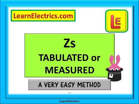 Zs - TABULATED or MEASURED. An easy method to calculate the Zs values without the books.