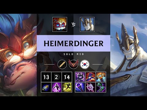 Heimerdinger Mid vs Galio - KR Grandmaster Patch 25.16