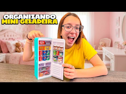 ORGANIZANDO A MINHA GELADEIRA DE MINI BRANDS