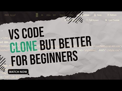 Vs Code Clone Tutorial Using Html Css Javascript
