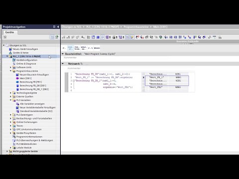 Strukturierter Text (SCL) - Übung "Berechnung FB"