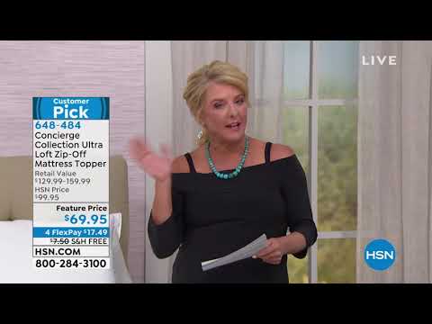 Concierge Collection Ultra Loft ZipOff Mattress Topper