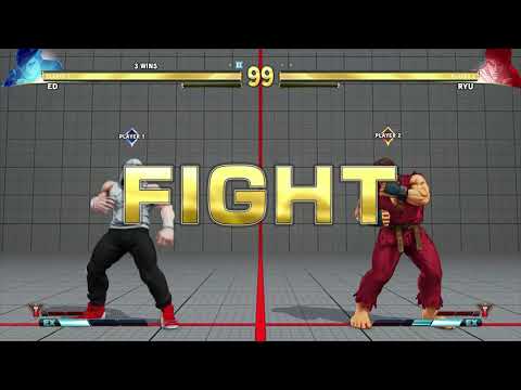 SFV Tournament - Practice Match - WillyJ (Ed) VS A-Lizard (Ryu)