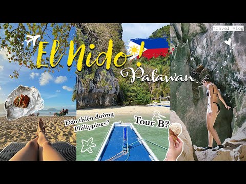 🤿Vlog de viagem de El Nido | Praia de Lio, comida local, Tour B...đảo thiên đường Filipinas ⛱🏄‍♀️