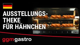 Vitrine chauffante pour poulet – 1,8 kW – 2 étagères