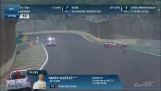 WEC 2014 Interlagos Mark Webber Huge Crash HD