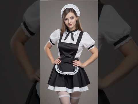 Maid outfits of the day #shorts #cute #stockings #tights #heels #cosplay