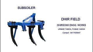 Subsoiler  - Dhir Field Tanda ,Contact - 9417400847