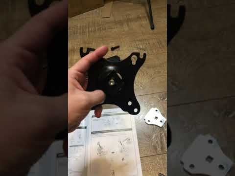 MOUNTUP Single Monitor Desk Mount, Adjustable Gas Spring Monitor Stand for 17-32 Inch Computer Scree