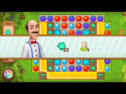 Gardenscapes Level 163 All Goals Complete - Playrix Gameplay