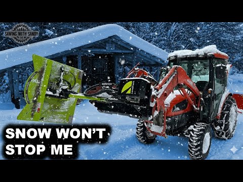 Lane Shark Hammerhead Cutting Brush In Deep Snow