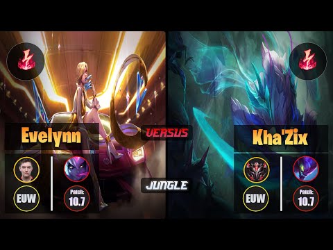 Selfmade EVELYNN (Jungle) [Electrocute] VS KHA'ZIX - Grandmaster EUW Patch 10.7