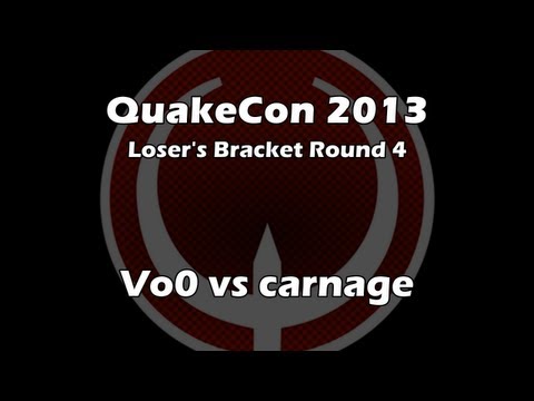Vo0 vs carnage - QuakeCon 2013 Loser's Bracket Round 4 [Aug. 1, 2013] (Quake Live VOD)