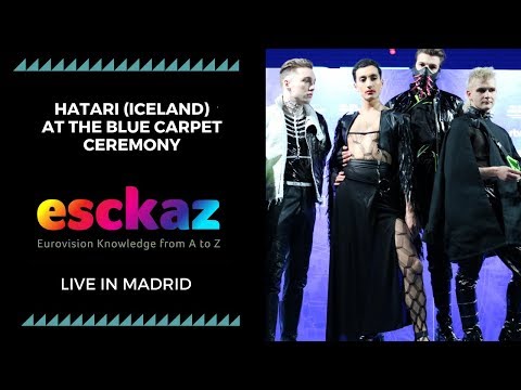 ESCKAZ in Madrid: Hatari (Iceland) at the Blue carpet ceremony