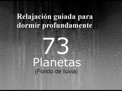 RELAXATION FOR SLEEP - 73 - Planets. Rain background.