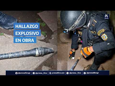 Albañiles hallan granada antitanque en plena construcción en Chimaltenango