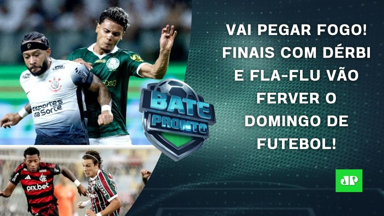 Palmeiras ou Corinthians: quem CHEGA MAIS FORTE pra FINAL?; Fla-Flu DECIDE TÍTULO! | BATE-PRONTO