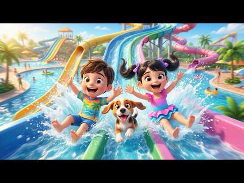 Diversão no parque aquático - Mundo dos Pequenos