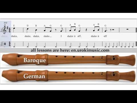 Blockflöte Lernen Taylor Swift - Shake It Off Noten Blockflötenunterricht Schule Lied Lehrer Klasse