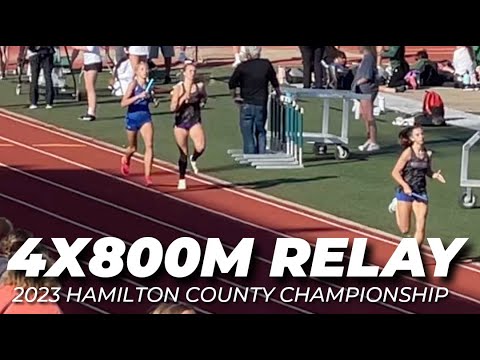 2023 Hamilton County Championship - Girls 4x800M Relay - Noblesville