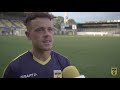 Henk de Jong en Giovanni Korte na afloop van SC Cambuur - Harkemase Boys (4-1)
