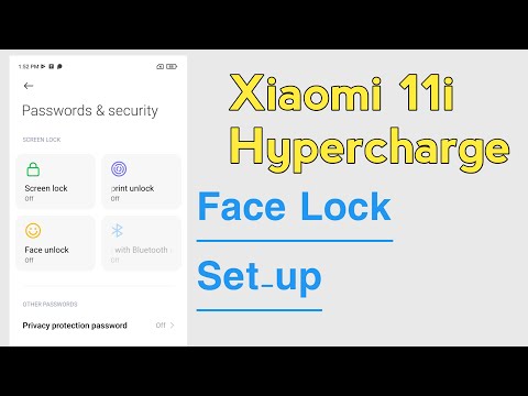Xiaomi 11i Hypercharge How To Set Face Lock