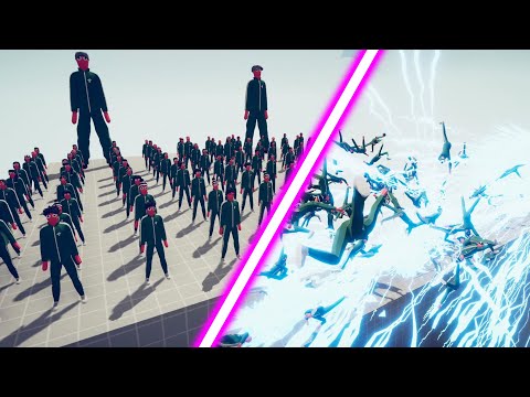 100x SQUID GAME vs EVERY GOD | Totally Accurate Battle Simulator TABS