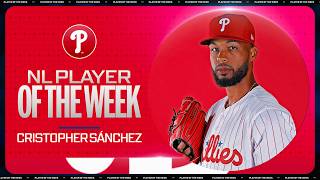 Cristopher Sánchez is the National League Player of the Week! ???? (15 IP, 0.00 ERA, 17 Ks)