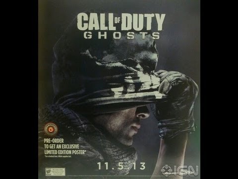Call of Duty: Ghosts - Official Release Date + Gamestop Pre-order Poster