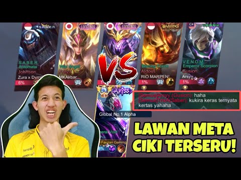 PANAS!! ALPHA FAUZAN 1 VS 5 LAWAN META CIKI! MODE SERIUS BOY!